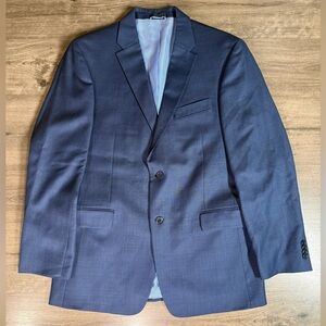 Tommy Hilfiger Men’s 100% Wool Two Button Blue Blazer 40R